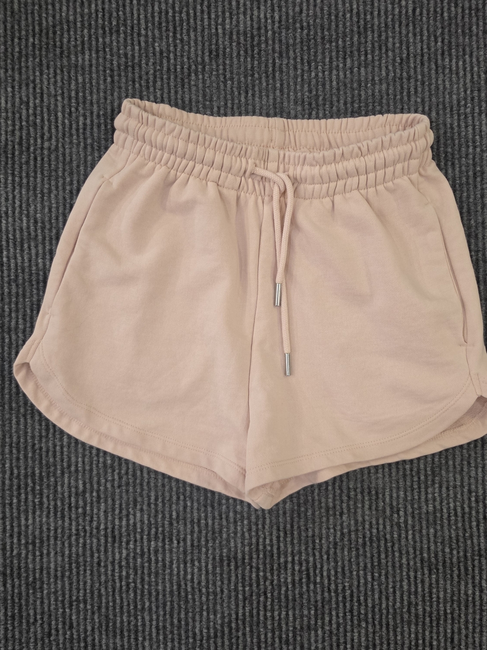 H&M Blush Pink Elastic Waist Athletic Shorts